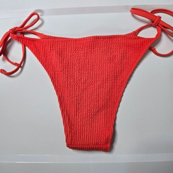 Aerie Red Cheeky Bikini Bottom Small Medium Large - Picture 5 of 6